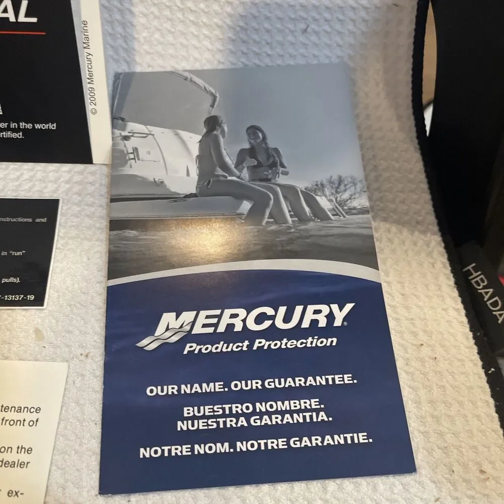 MERCURY OUTBOARD OPERATION MAINTENANCE WARRANTY MANUAL 90-10211090 1209, NEW